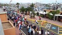 parade met alle nationaliteiten