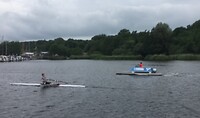 Roeiers bij Rendsburg