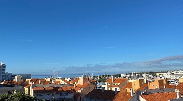 Uitzicht vanaf balkon appartement Luna