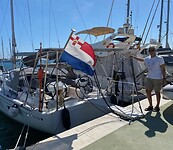 Nieuwe loopplank in gebruik