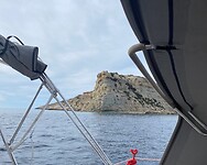Rotspassage bij Ibiza