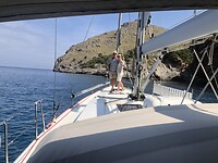 Ankeren in Cala de Sa Calobre