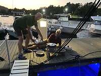 Bbq op de steiger