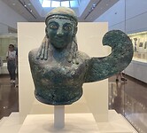Bronzen vrouwenkop
