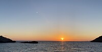 Zonsondergang Voidokilia