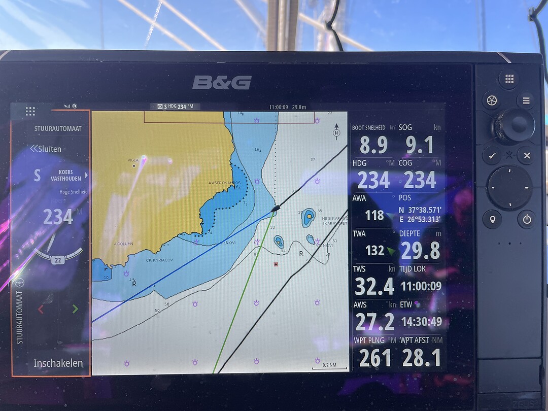 Onderweg veel wind