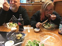 ja ja alledrie aan de salade :)