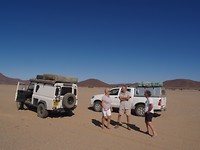 Trekking in the dessert
