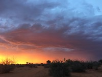 zonsondergang Stampriet