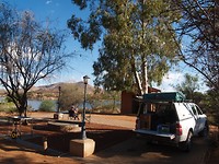 Laatste campingplekje Lake Oanab, Rehoboth