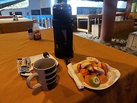 Laatste ontbijtje in Ghana, heerlijk was het!