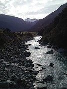 Op weg naar de gletsjer bij Lake Wanaka
