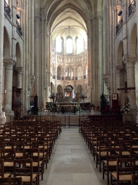 Binnen in de kathedraal, erg mooi