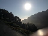 Opkomende zon in de Pyreneeen