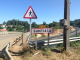 We fietsen Santiago binnen!