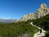 Het pad naar de Clay Cliffs