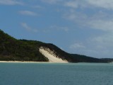 Zandheuvels op Moreton island