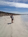 on the beach