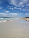 on the beach