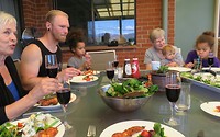 lunch at Libby and Howard's