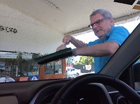cleaning window