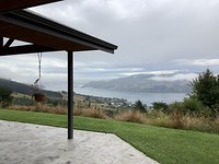 Uitzicht vanuit huis Ron.