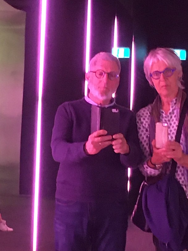 Selfie in spiegel