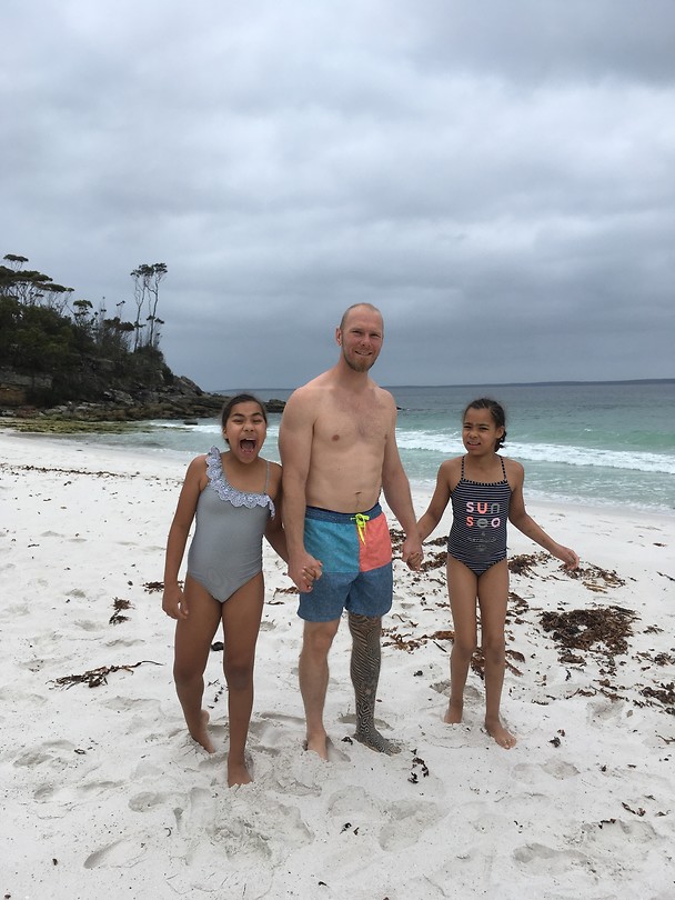 On the beach