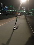 Verlaten scooter