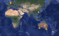 route reis DownUnder 2020