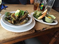 blue lip mussels