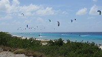 Kite surfers