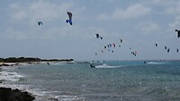 Kite surfers