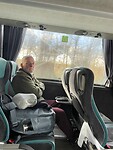 in de KLM bus.