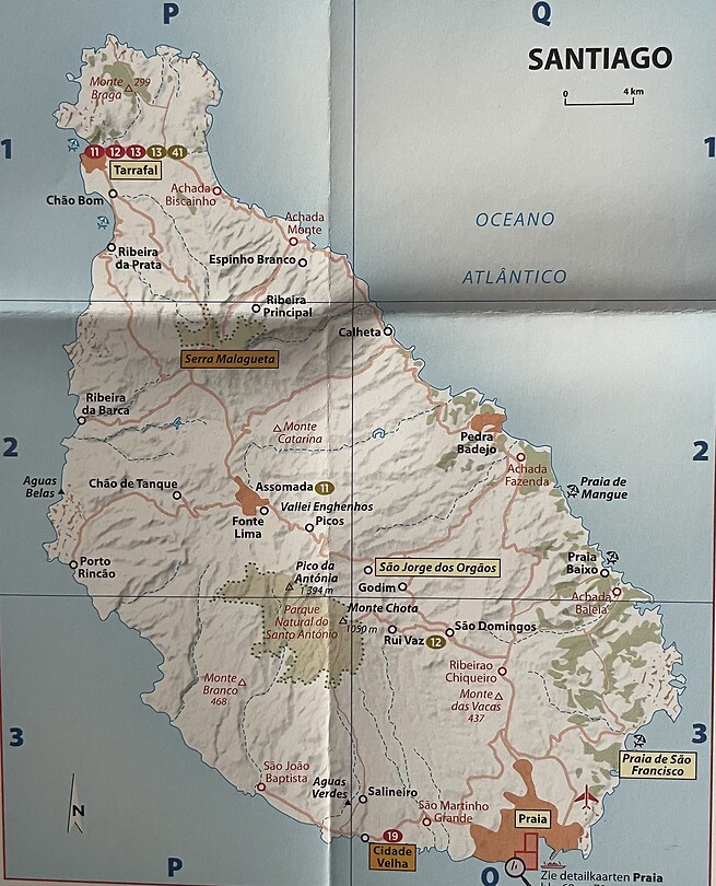 Santiago map