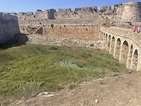 Methoni Castle, droge slotgracht
