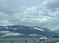 Lage wolken.