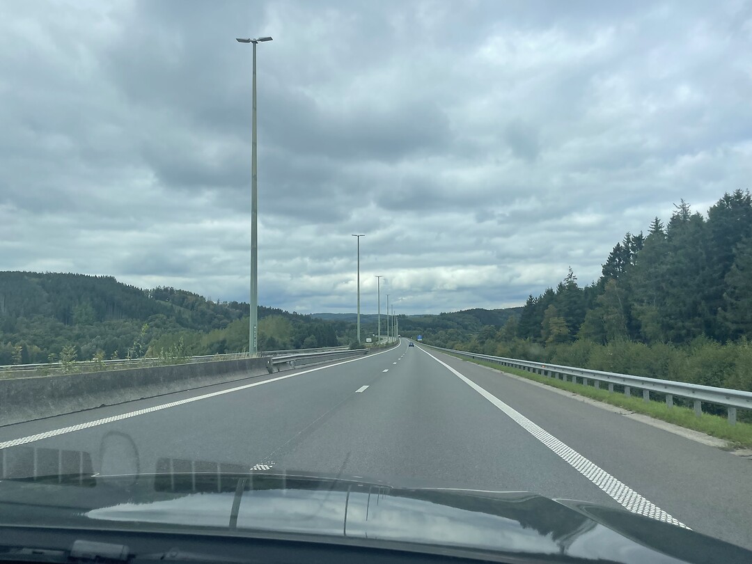 Onderweg.