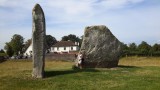 Voor de twee van de cirkel keeien van Avebury
