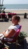 An op terras in Vlissingen.