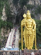 Boudha beeld met trap Batu Caves