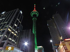 Sky Tower by night