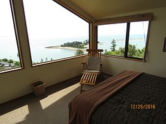 Zijzicht vanuit de slaapkamer