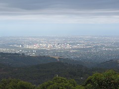 Adelaide gezien vanaf Mount Lofty