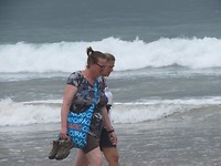Uitwaaien op het strand van St Malo