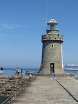 lighthouse aan het eind van de Caslte pier