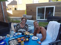 Voor het eten in de jacuzzi geweest en daarna nog een keer.........