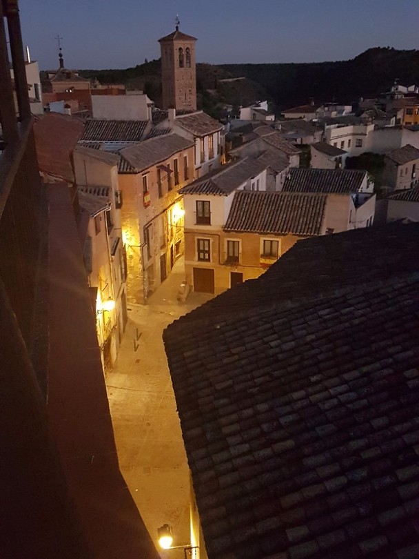 Romantisch of niet? Dit zie je vanaf ons balkon.