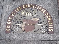 Kilometro cero, het middelpunt van Madrid