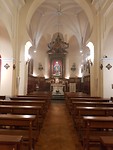 Binnen in de oudeste kerk San Nicolas